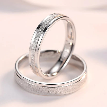 Bague de Couple en argent Sterling 100%