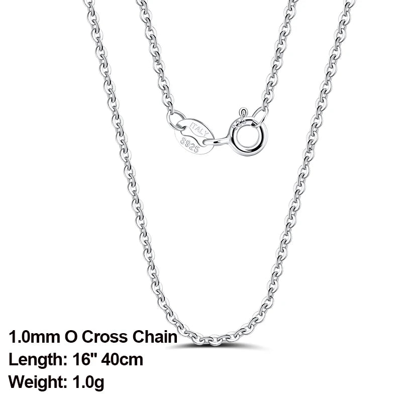 ORSA JEWELS véritable 925 collier en argent Sterling Figaro joint torique chaîne de cou torsadé serpent barre singapour boîte chaîne collier femmes 1