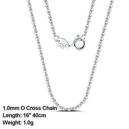 ORSA JEWELS véritable 925 collier en argent Sterling Figaro joint torique chaîne de cou torsadé serpent barre singapour boîte chaîne collier femmes 1