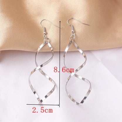 Boucles d'oreilles JODstressen métal multicouches pour femmes, déclaration, document en or,
