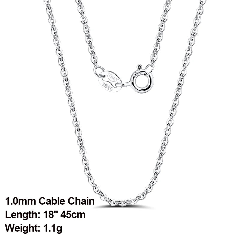 ORSA JEWELS véritable 925 collier en argent Sterling Figaro joint torique chaîne de cou torsadé serpent barre singapour boîte chaîne collier femmes 1