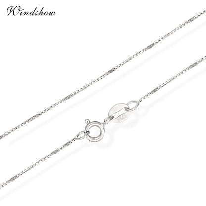 chaîne 35 cm-80 cm 0.65mm mince réel 925 en argent Sterling