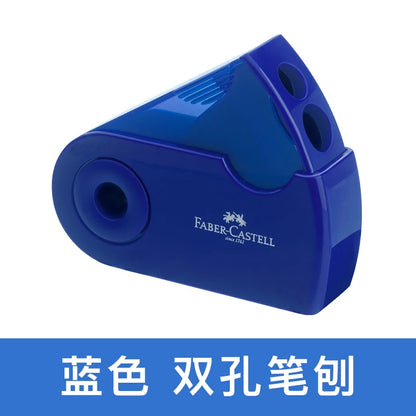 Faber-castell – Mini taille-crayon à commande manuelle, 1 pièce, 1827, rouleaux simples/doubles, Push-Pull, taille-crayon pour fournitures scolaires