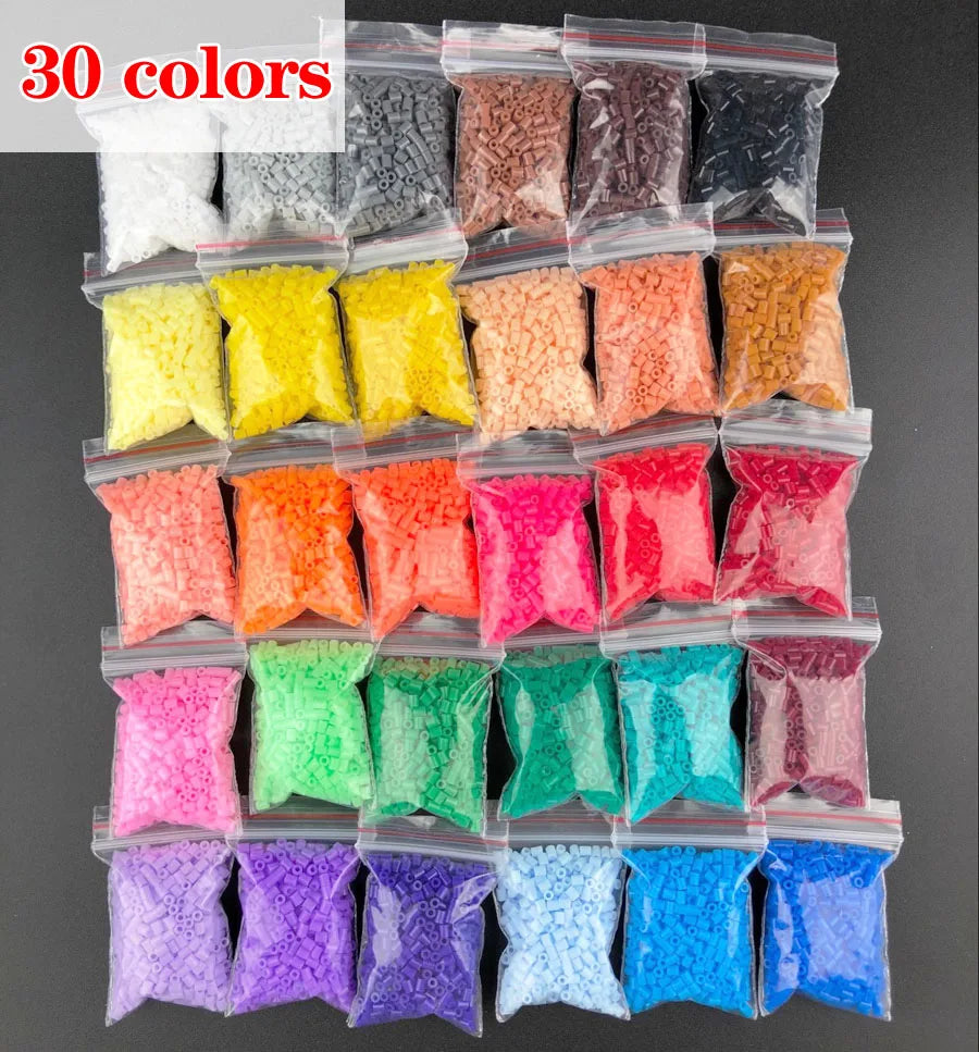 500 pièces/sac 2.6mm Hama perles PUPUKOU Perler perles de fer pour enfants puzzle éducatif bricolage jouets fusible perles panneau perforé