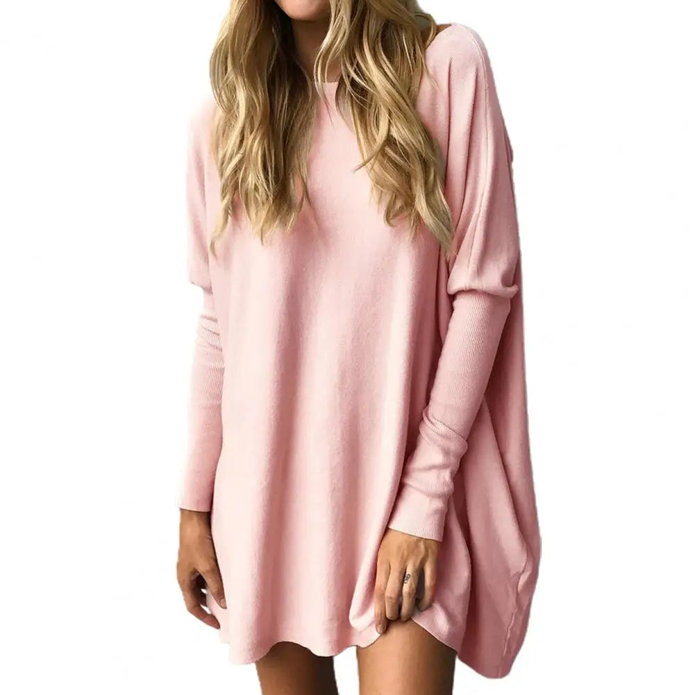 2021 nouveau automne femmes T-Shirts couleur unie printemps à manches longues décontracté T-Shirts col rond hauts longs amples pour les filles musulmanes