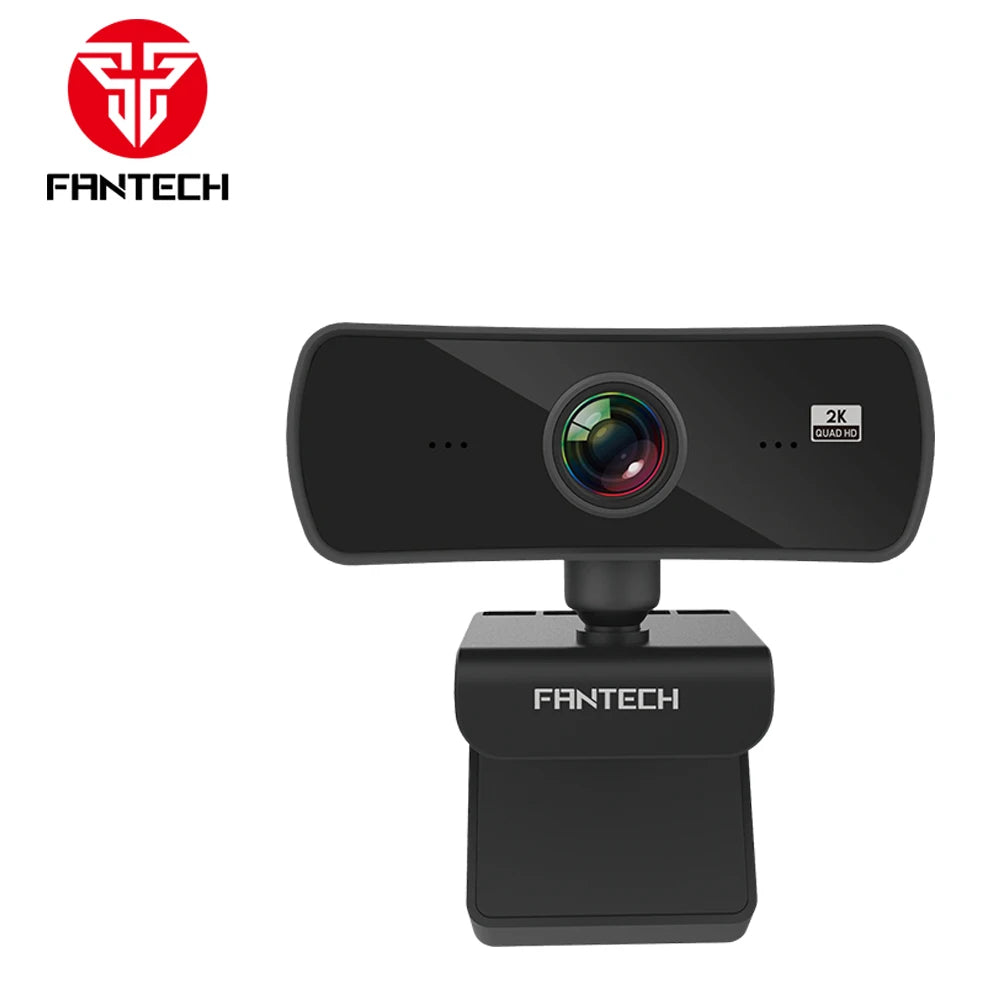 FANTECH – Webcam C30 USB HD, caméra 25fps avec Microphone intégré, Autofocus, 2560x1440P, pour ordinateur de bureau et de jeu