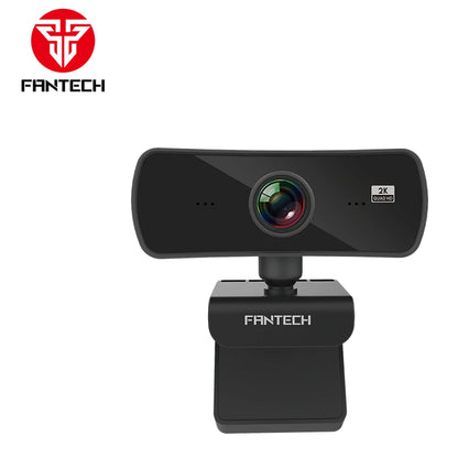 FANTECH – Webcam C30 USB HD, caméra 25fps avec Microphone intégré, Autofocus, 2560x1440P, pour ordinateur de bureau et de jeu