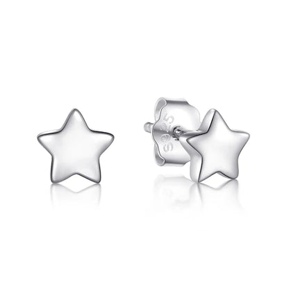 Modian – Boucles d'oreilles en argent sterling 925 pour femme, avec 6 styles en étoile et lune, accessoire exquise et simple, très tendance, bijou triangulaire