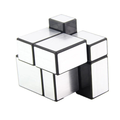 Shengshou 2x2x2 Cube miroir magique 5.7 cm vitesse Puzzle magique Cube 2x2 Cubo Magico autocollant apprentissage éducation Cubes pour les enfants