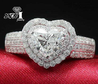 YaYI mode femmes bijoux rose pierre précieuse Zircon CZ couleur argent fiançailles mariage femme anneaux cadeau livraison directe anneaux