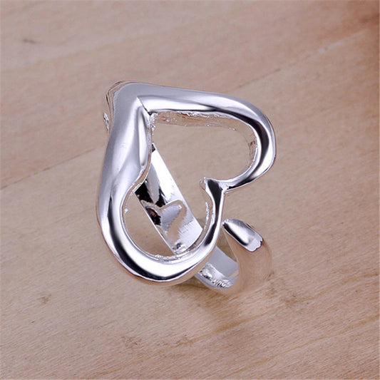 DOTEFFIL – bague ouverte en argent Sterling 925 en forme de cœur pour femmes,
