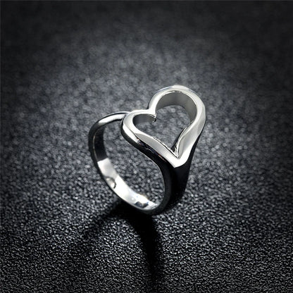 DOTEFFIL – bague ouverte en argent Sterling 925 en forme de cœur pour femmes,