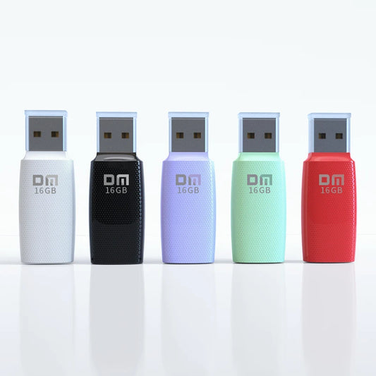 Clé USB 2.0 DM PD203, 4 Go, 8 Go, 16 Go, avec cinq couleurs, 5 pièces/boîte