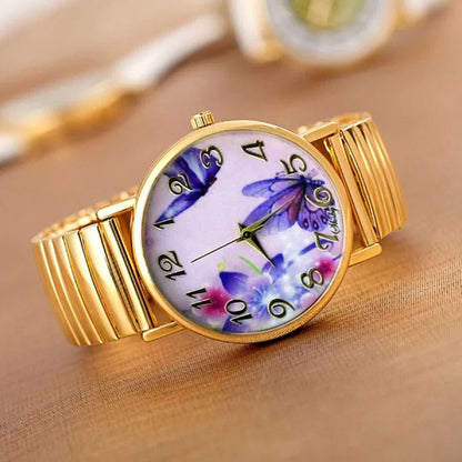 Shsby-Montre-bracelet à quartz en acier inoxydable pour femme,