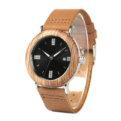 BOBOBIRD-Montre à quartz en bois pour hommes et femmes, bracelet en bois de marque supérieure,