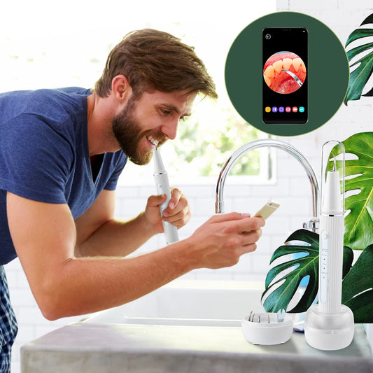 Détartreur de calcul dentaire visuel ultrasonique, nettoyeur de dents buccales