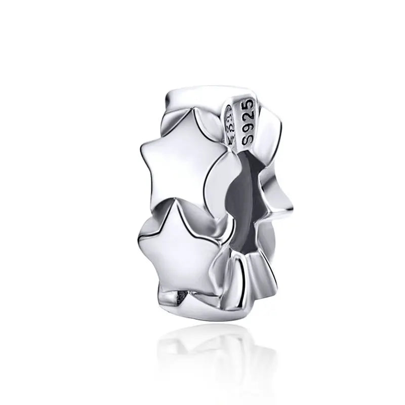 BAMOER authentique 925 en argent Sterling chien empreinte animale chat coeur amour entretoise breloque idéal pour Bracelet l SCC594