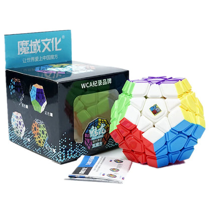 Moyu Meilong convexe Megaminx Cube 3x3 sans colle Megaminxeds 12 dit Megaminx Cube magique jouet de Puzzle éducatif