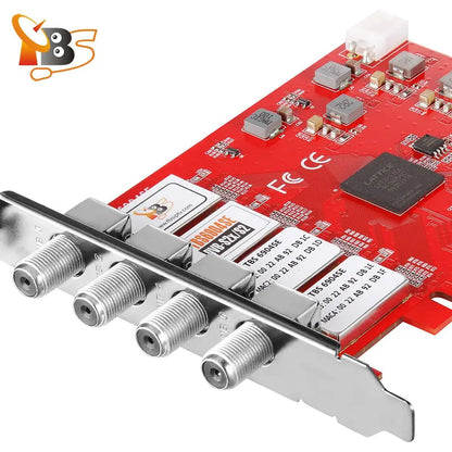 Facades tuner carte TBS6904se DVB-S ltS2X facades Tuner PCIe carte pour regarder et Static Digital Satellite FTA TV canaux sur PC