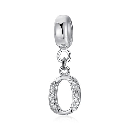 925 argent Sterling breloque perle Vintage Alphabet A-Z lettre pendentif breloques ajustement marque Bracelets colliers femmes bijoux à bricoler soi-même