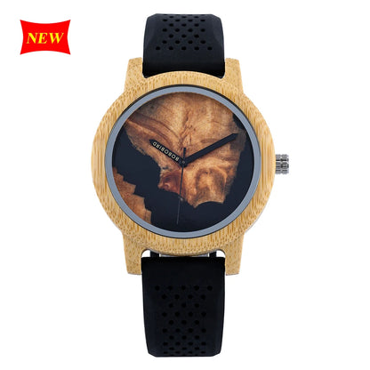 BOBOBIRD-Montre à quartz en bois pour hommes et femmes, bracelet en bois de marque supérieure,