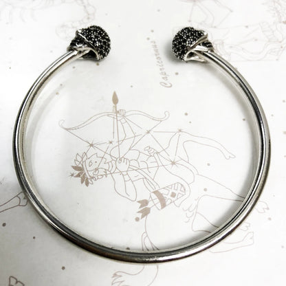 Bracelet bracelets crâne pavé Style européen mode Karma Punk bijoux cadeau pour rebelle hommes femmes en argent Sterling 925