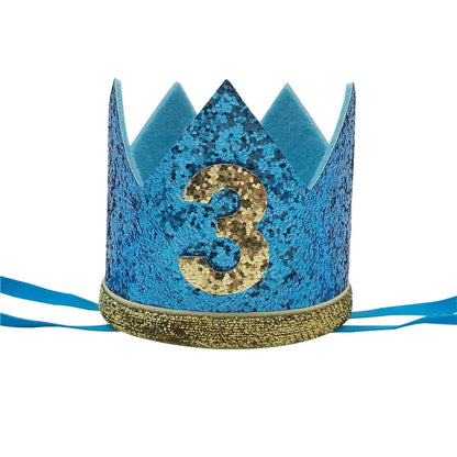 1 pièces bébé garçon 1 2 3 4 5 6 anniversaire bandeau couronne bandeau bébé douche chapeau Photo accessoire enfants 1er joyeux anniversaire fête décoration