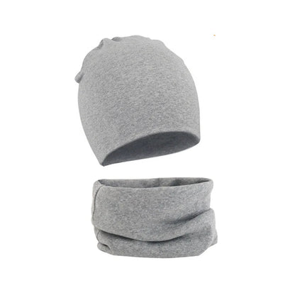 2 pièces bébé Bonnet chapeau écharpe ensemble coton enfants casquette pour filles garçons élastique couleur bonbon enfant en bas âge chapeau enfants accessoires infantile Bonnet