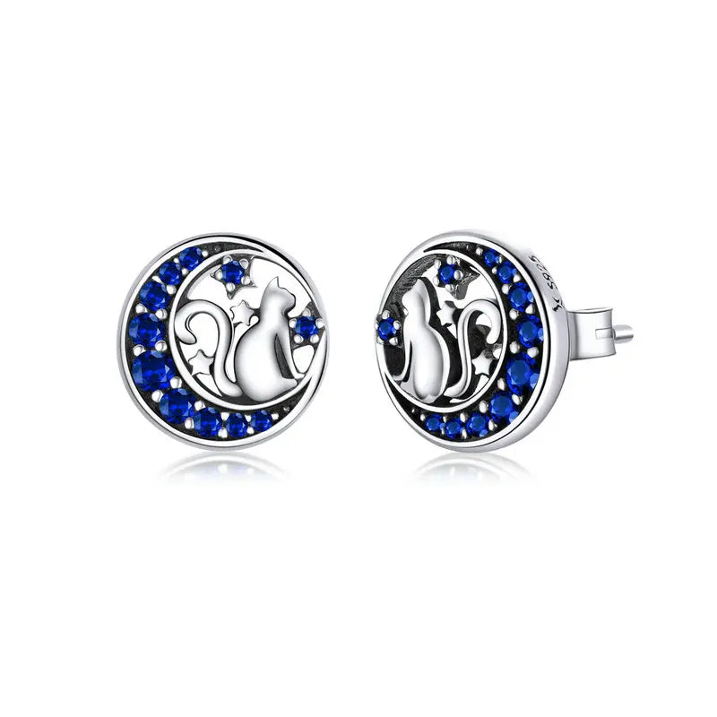 WOSTU – boucles d'oreilles en argent Sterling 100% pour femme, bijou en argent S925, cadeau idéal, référence FIE073