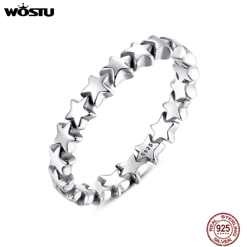 WOSTU 100% authentique argent Sterling 925 6 styles empilable