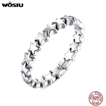 WOSTU 100% authentique argent Sterling 925 6 styles empilable