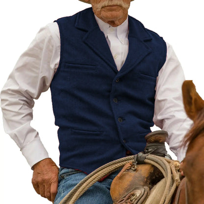 Gilet Steampunk de Style Cowboy Occidental pour Hommes, Glaçure Trempée, Rétro, Mariage