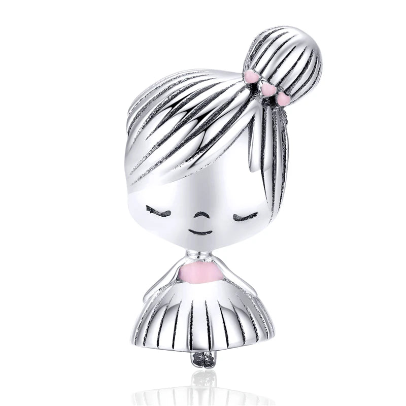 WOSTU 100% 925 argent Sterling balancent breloque maman papillon capteur de rêves perles ajustement Original bracelet à bricoler soi-même