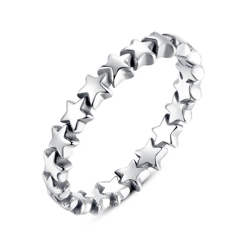 WOSTU 100% authentique argent Sterling 925 6 styles empilable