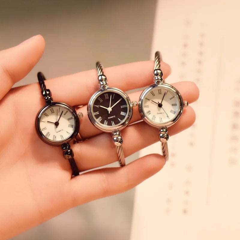 Montre-Bracelet repliable petite montre étanche, décontractée, Style coréen, Simple, à la mode