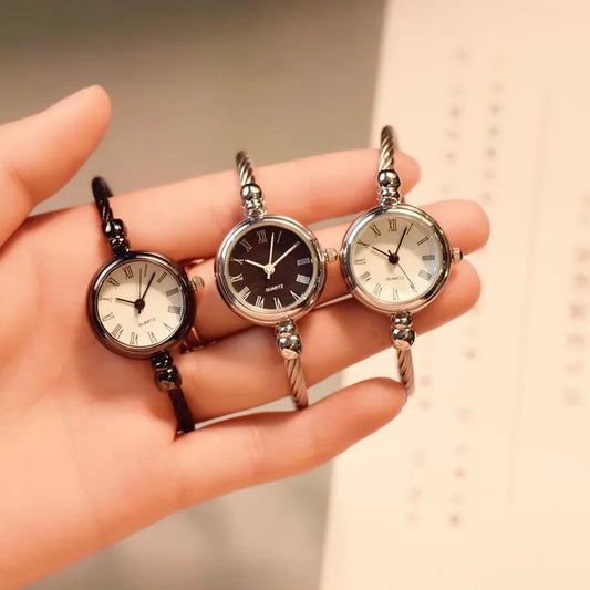 Montre-Bracelet repliable petite montre étanche, décontractée, Style coréen, Simple, à la mode