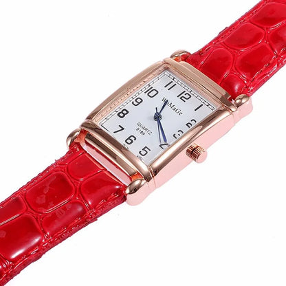 2025 nouvelles montres pour femmes carré or Rose montres de mode en cuir