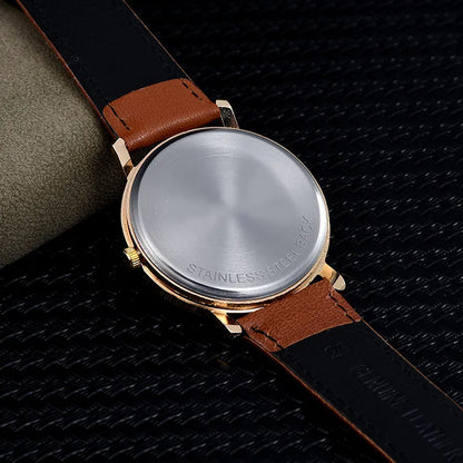 Montres créatives pour femmes Van Gogh peintures la nuit étoilée Bracelet Simple trois broches Bracelet en cuir dames montre cadeau pour les femmes
