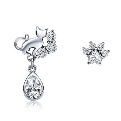 WOSTU – boucles d'oreilles en argent Sterling 100% pour femme, bijou en argent S925, cadeau idéal, référence FIE073