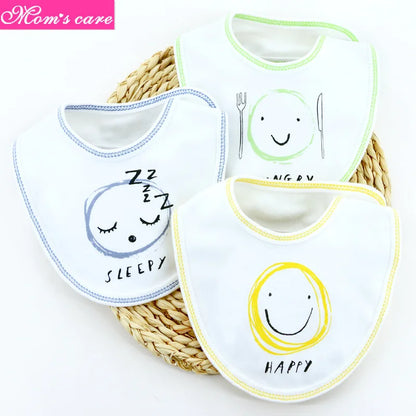 Bavoirs en coton pour bébés, Lot de 3 pièces, serviette de salive pour nouveau-nés, filles et garçons, tissu pour rots, bavoirs, accessoires pour bébés