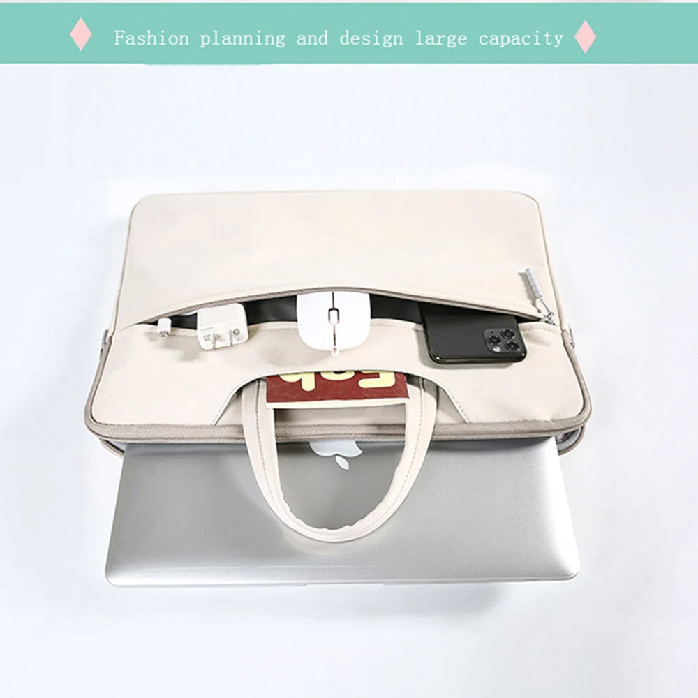 Sac à manches pour ordinateur portable 13,3 14 15,6 pouces sac pour ordinateur portable pour Macbook Air Pro 13 15 16 étui étanche pour ordinateur portable livre Funda couverture sac à main sac portable porte-documents