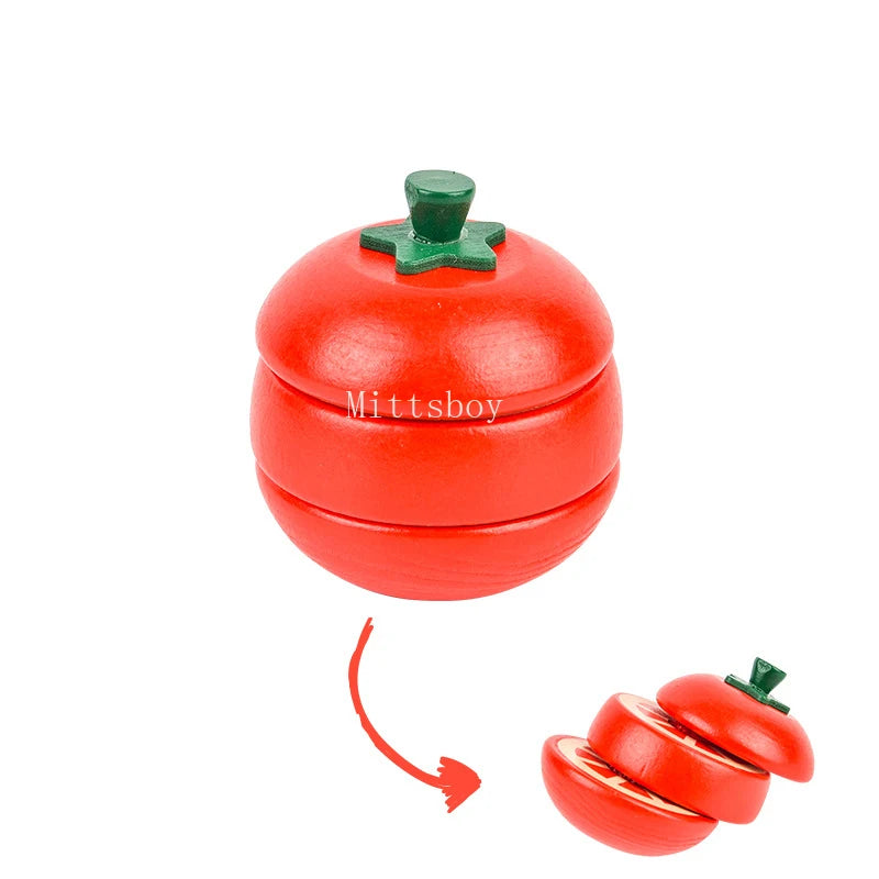 Jouets de cuisine fruits coupés en pâte, jouet en bois, Chechele nourriture fruits légumes jouets éducatifs Puzzle pour enfants cadeaux 1 pièce