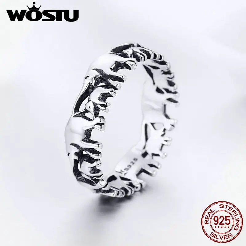 WOSTU 100% réel argent Sterling 925
