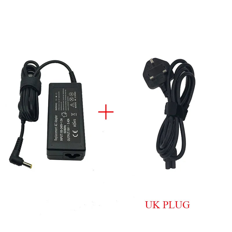 Adaptateur de chargeur d'ordinateur portable ca 19V 3.42A 65W