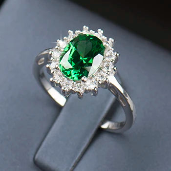 Bague en argent regardé 925 pour femme,