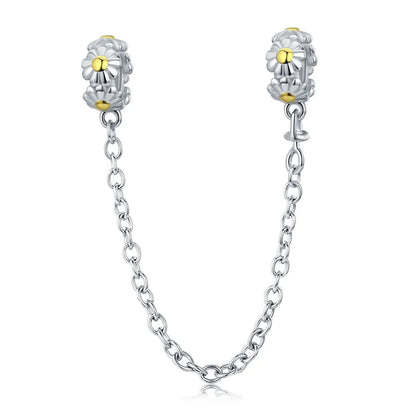 Meilleure vente 100% argent Sterling 925 la clé de coeur silicone sécurité chaîne breloque Wostu Original perles Bracelet bijoux CQC606