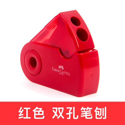 Faber-castell – Mini taille-crayon à commande manuelle, 1 pièce, 1827, rouleaux simples/doubles, Push-Pull, taille-crayon pour fournitures scolaires