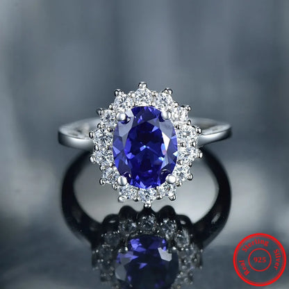 Bague en argent regardé 925 pour femme,
