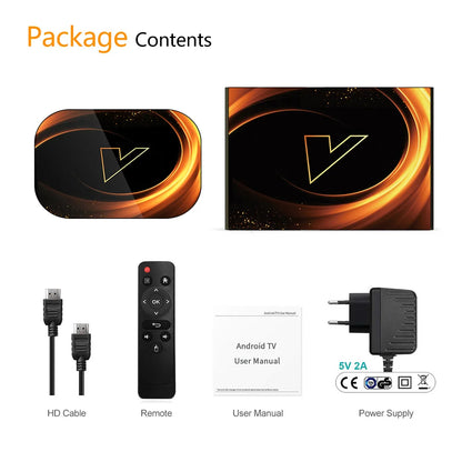 VONTAR X3 4GB 128GB 8K TV BOX Android 9 Smart Android TVBOX 9.0 Amlogic S905X3 Wifi 1080P BT 4K décodeur 4GB 64GB 32GB