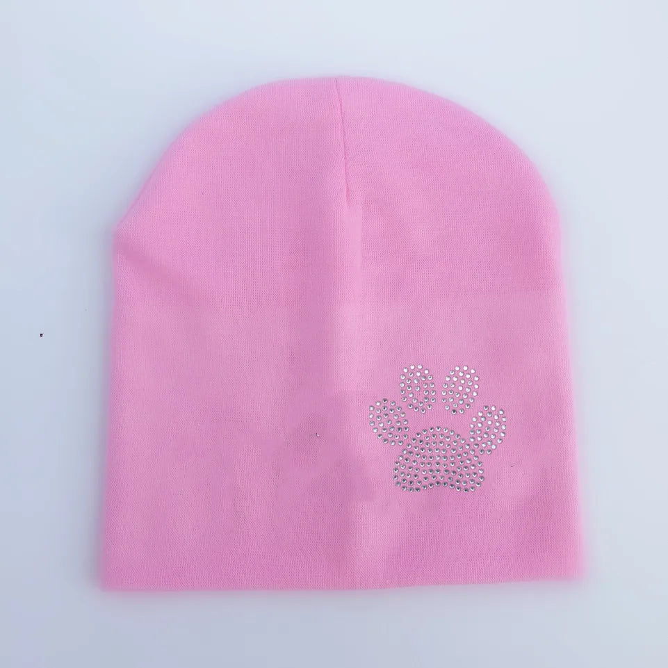 Bonnet de princesse en coton avec diamant pour bébé fille et garçon, casquette pour enfant en bas âge, automne
